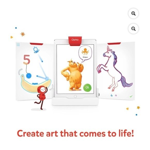 Osmo Monster Starter Kit iPad Base Drawing Board Erasable Marker Kids - Picture 3 of 4